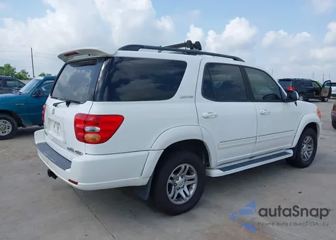 2004 Toyota Sequoia Limited V8 z USA, uszkodzony, nr VIN 5TDBT48A24S228444